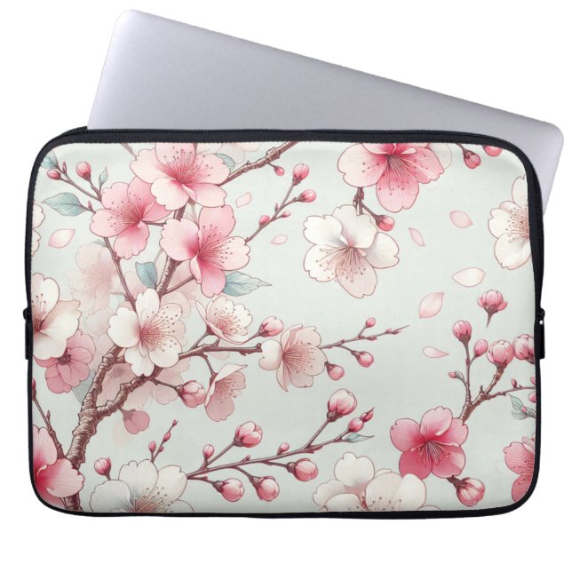 Housse Pour Ordinateur Portable Fleur de cerisier (Devant)