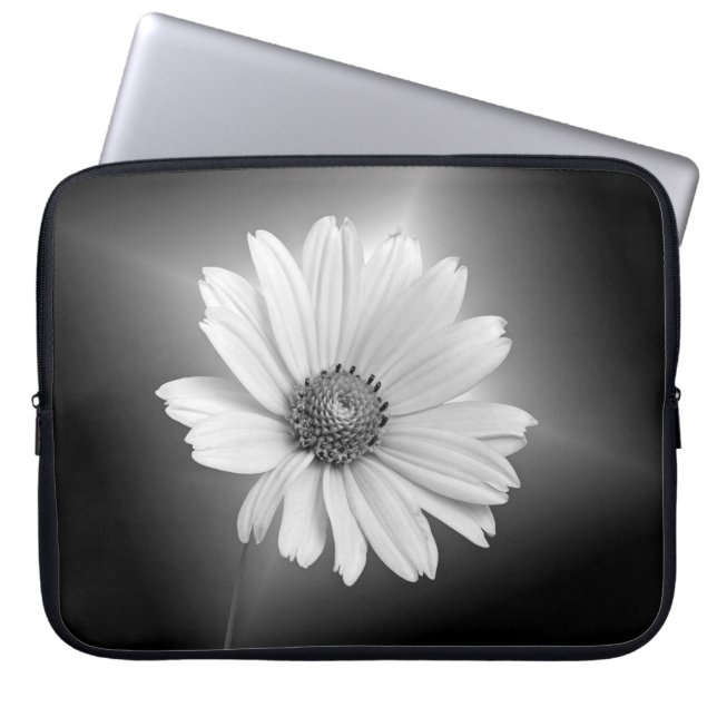 Housse Pour Ordinateur Portable Fleur de cosmos blanc brillant (Devant)