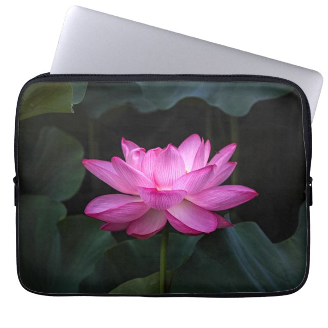 Housse Pour Ordinateur Portable Fleur de Lotus (Devant)