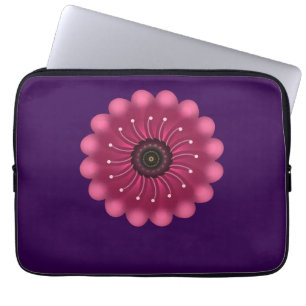 Housse Pour Ordinateur Portable Fleur Fantastique Rose Luminescente Fleur Floral