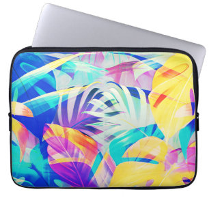 Housse Pour Ordinateur Portable Fleur pastel abstraite moderne