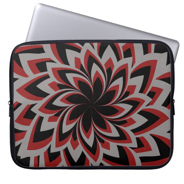HOUSSE POUR ORDINATEUR PORTABLE FLEUR TOURBILLON COMPLET (Devant)