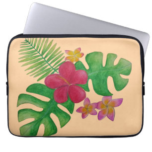 Housse Pour Ordinateur Portable Fleur tropicale
