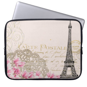 Housse Pour Ordinateur Portable fleur vintage Arrière - plan