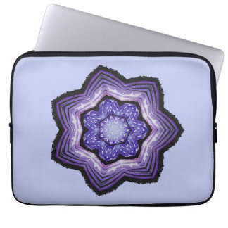 Housse Pour Ordinateur Portable Fleur violette Belle Art Abstrait