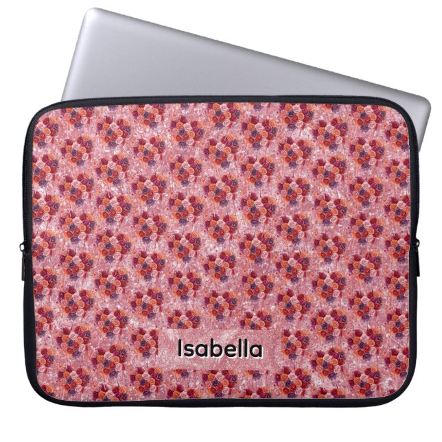 Housse Pour Ordinateur Portable Fleurs (Devant)