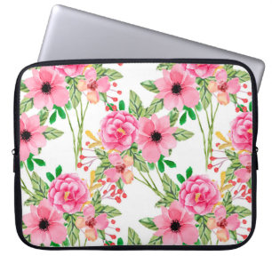 Housse Pour Ordinateur Portable Fleurs