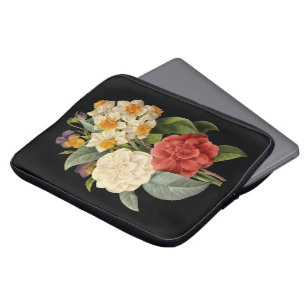 Housse Pour Ordinateur Portable Fleurs anciennes, camélias et narcisses, Redoute