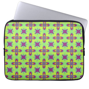 Housse Pour Ordinateur Portable Fleurs Artdeco dans le style rétro
