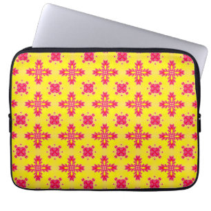 Housse Pour Ordinateur Portable Fleurs Artdeco dans le style rétro