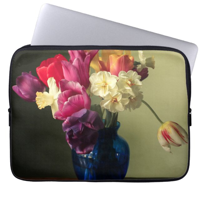 Housse Pour Ordinateur Portable Fleurs | Bouquet de fleurs de printemps (Devant)