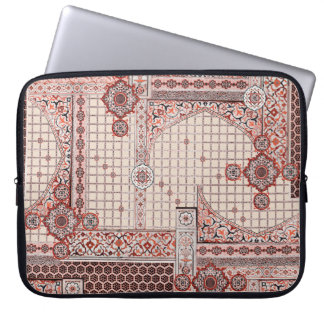 Housse Pour Ordinateur Portable Fleurs colorées architecture mughal arrière - plan