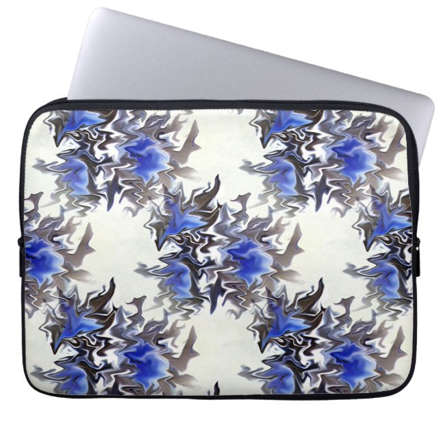 Housse Pour Ordinateur Portable Fleurs congelées....... (Devant)