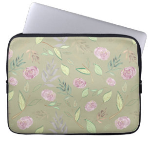 Housse Pour Ordinateur Portable Fleurs d'aquarelle festive 5