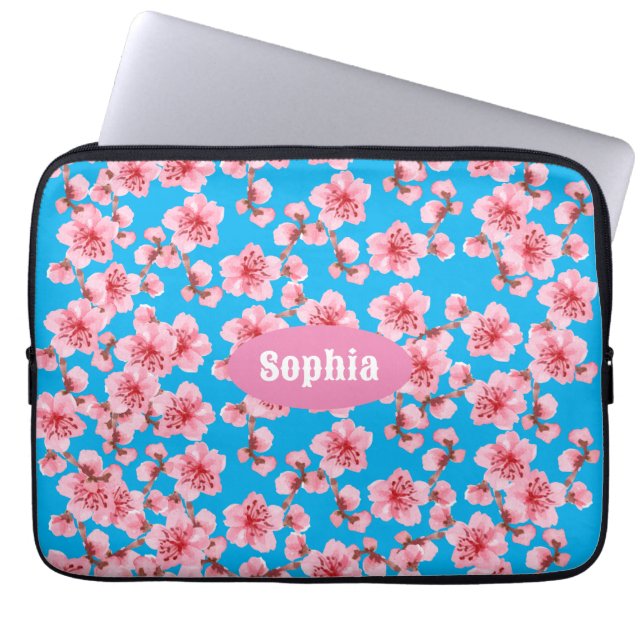 Housse Pour Ordinateur Portable fleurs de cerisier Sérénité (Devant)