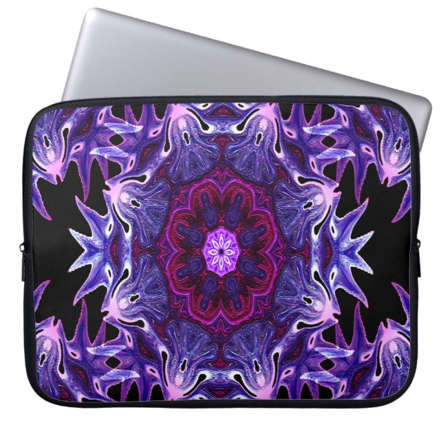 Housse Pour Ordinateur Portable Fleurs de dragon....... (Devant)