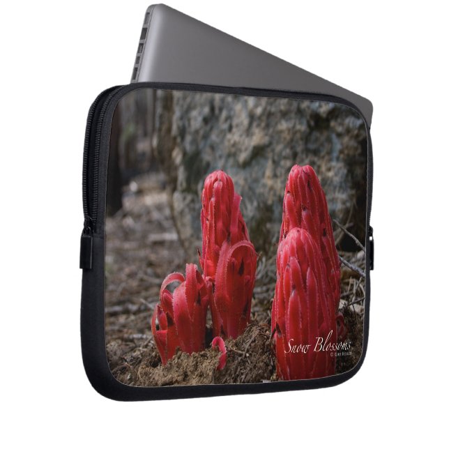 Housse Pour Ordinateur Portable Fleurs de neige (Devant droit)