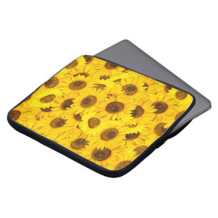 Housse Pour Ordinateur Portable Fleurs de soleil