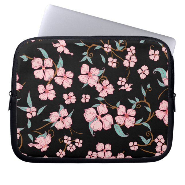 Housse Pour Ordinateur Portable Fleurs déplaisantes Motif 5 (Devant)