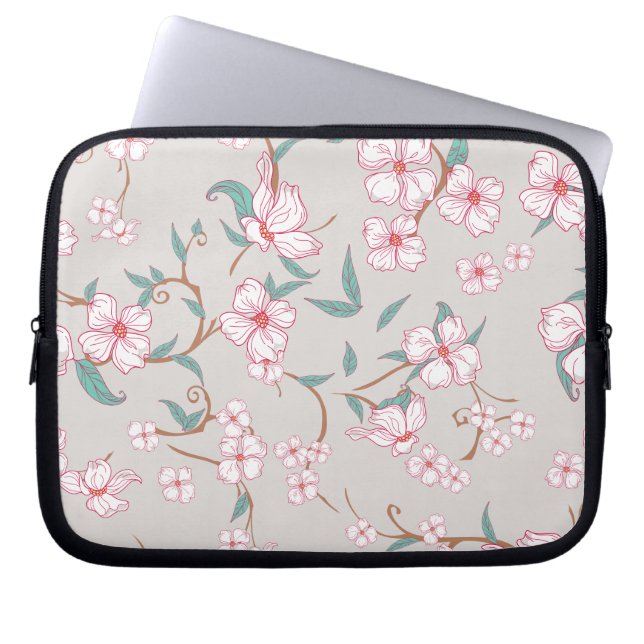 Housse Pour Ordinateur Portable Fleurs déplaisantes Motif 6 (Devant)