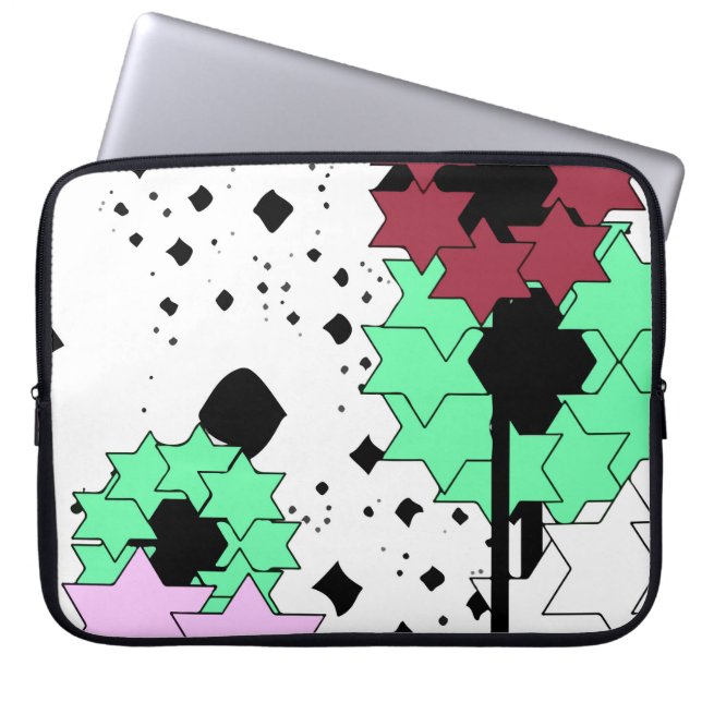 Housse Pour Ordinateur Portable Fleurs d'étoile (Devant)