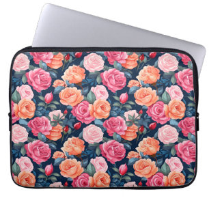 Housse Pour Ordinateur Portable Fleurs florales roses Motif-80037