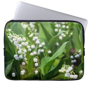 Housse Pour Ordinateur Portable Fleurs Lily de la vallée Suède