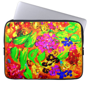 Housse Pour Ordinateur Portable Fleurs Lumineuses Et Colorées Art. Acheter Mainten