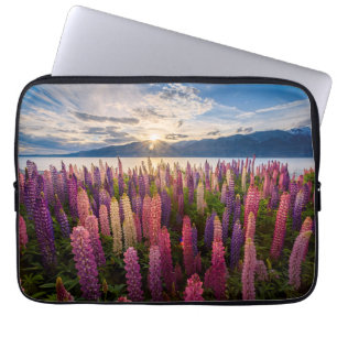 Housse Pour Ordinateur Portable Fleurs Lupines Nouvelle-Zélande