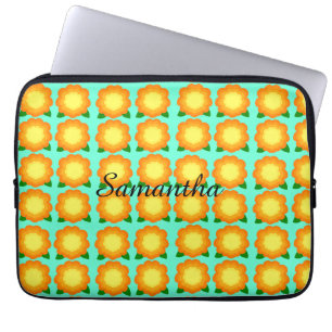 Housse Pour Ordinateur Portable Fleurs Marigold