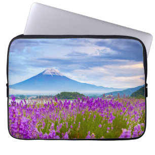 Housse Pour Ordinateur Portable Fleurs Mont Fugi Japon