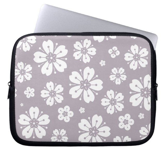 Housse Pour Ordinateur Portable Fleurs Motif 2 (Devant)