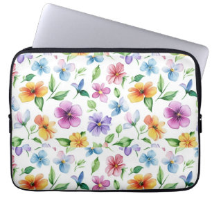 Housse Pour Ordinateur Portable Fleurs Motif Floral Sublimation-95652