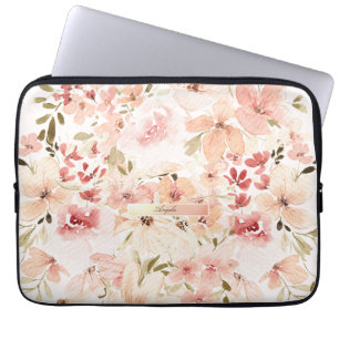 Housse Pour Ordinateur Portable Fleurs printanières en fleurs