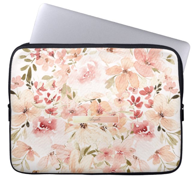 Housse Pour Ordinateur Portable Fleurs printanières en fleurs (Devant)
