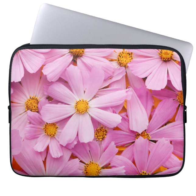 Housse Pour Ordinateur Portable Fleurs roses (Devant)