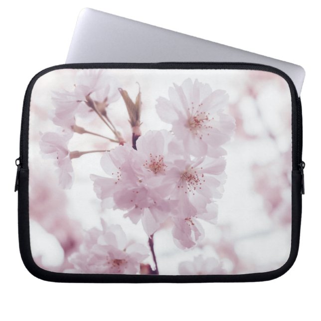 Housse Pour Ordinateur Portable fleurs roses brillantes (Devant)