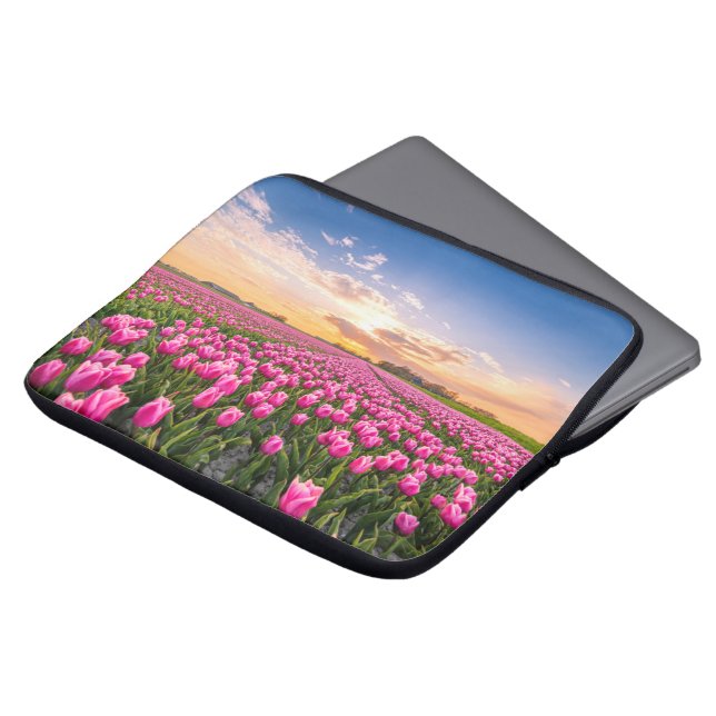 Housse pour ordinateur portable 15/16 pouces fleurs tulip - OFEMININE