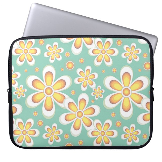 Housse Pour Ordinateur Portable Fleurs | Zazzle_Growshop. (Devant)