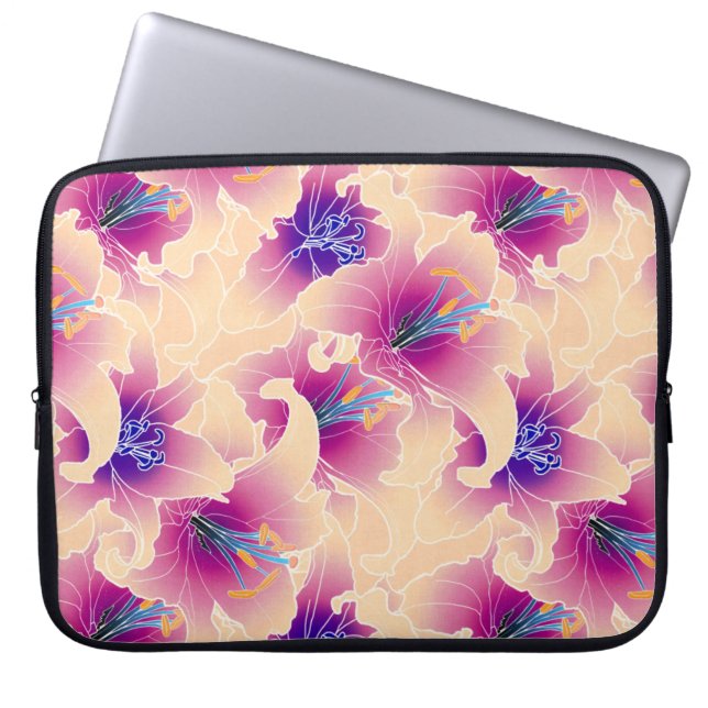 Housse Pour Ordinateur Portable Floral (Devant)