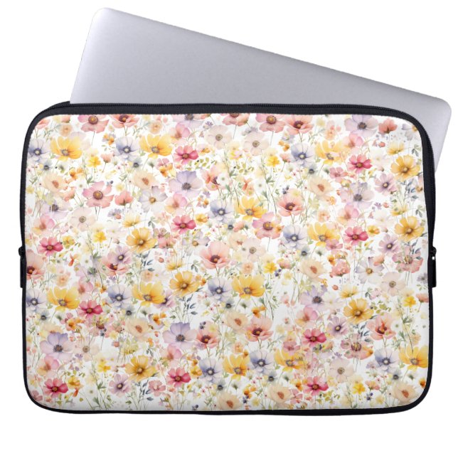 Housse Pour Ordinateur Portable Floral d'été du printemps (Devant)
