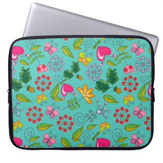 Housse Pour Ordinateur Portable Floral tribal