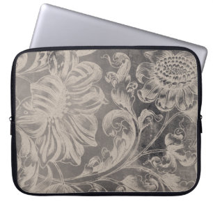 Housse Pour Ordinateur Portable Floral vieilli