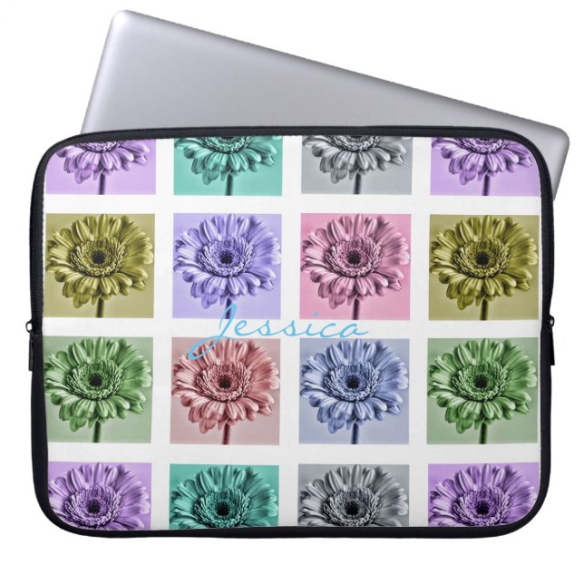 Housse Pour Ordinateur Portable Flower Pop Art personnalisé (Devant)