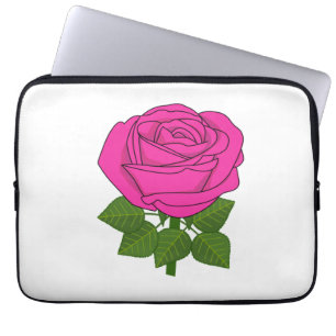 Housse Pour Ordinateur Portable Flower rose - Rose rose! Pochette pour ordinateur 