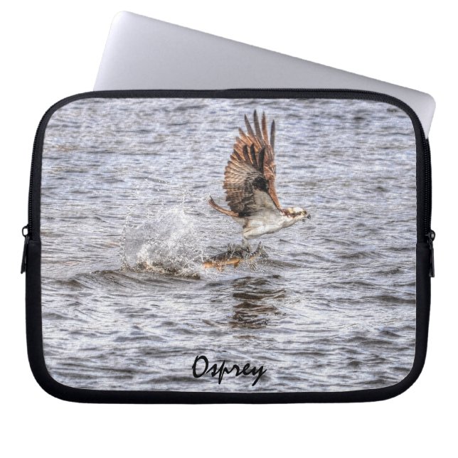 Housse Pour Ordinateur Portable Flying Osprey & Fish Wildlife Photo Don (Devant)