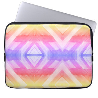 Housse Pour Ordinateur Portable Fond géométrique aquarelle abstrait enveloppant