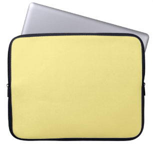 Housse Pour Ordinateur Portable Fond jaune pastel de maïs prêt à personnaliser