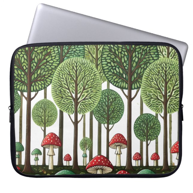 Housse Pour Ordinateur Portable Forêt enchantée (Devant)