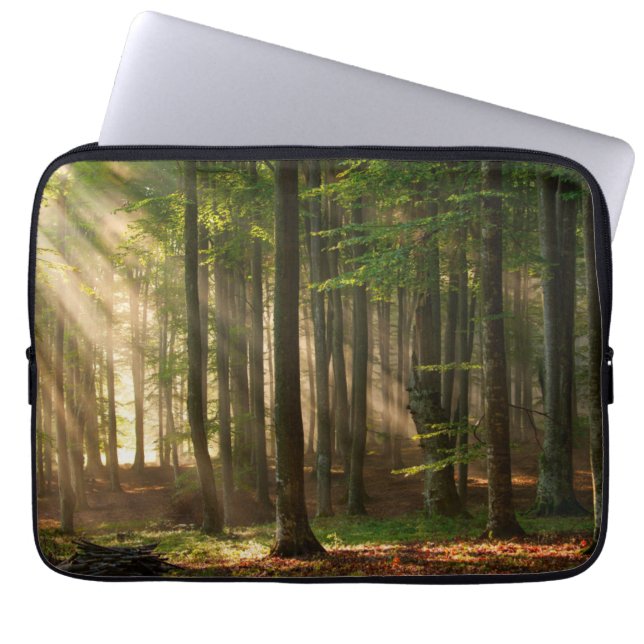 Housse Pour Ordinateur Portable Forêt | Forêt d'automne (Devant)